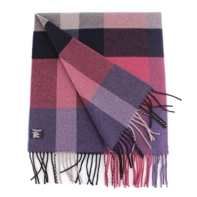 Wool scarf Ma.Al.Bi. MAB105 126/5, Purple/Cyclamen