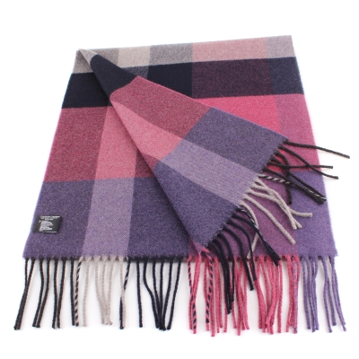 Wool scarf Ma.Al.Bi. MAB105 126/5, Purple/Cyclamen