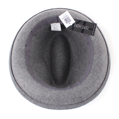 Men's felt hat Fedora HatYou CF0045, Gray melange