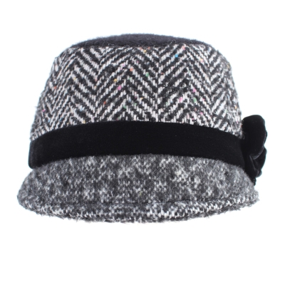 Ladies' Hat with Visor HatYou CP3519, Black Melange