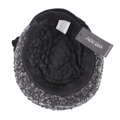 Дамска шапка с козирка HatYou CP3519, Черен меланж