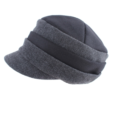 Ladies' Hat with Visor HatYou CP3542, Black 