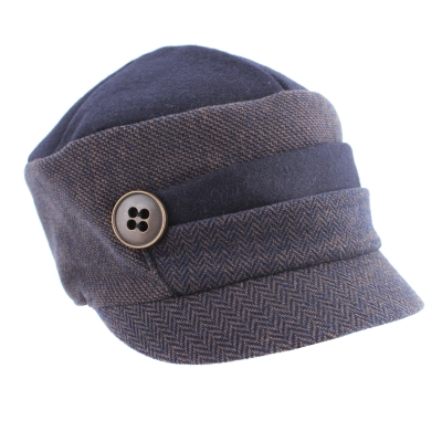 Pălărie de damă cu vizor HatYou CP3542, Albastru inchis