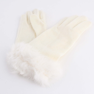 Ladies' Wool Gloves HatYou GL0318, Ecru