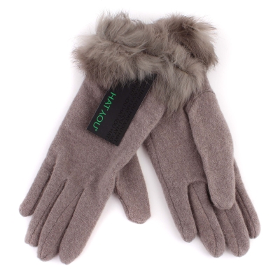 Ladies' Wool Gloves HatYou GL0318, Beige