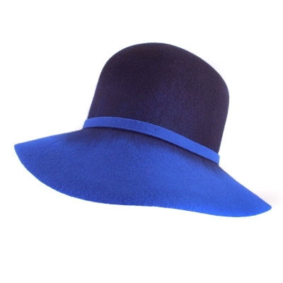 Дамска филцова шапка HatYou CF0285, Кралскосин