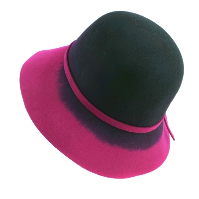 Дамска филцова шапка HatYou CF0285, Цикламен