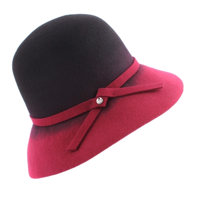 Ladies' felt hat HatYou CF0285, Bordeaux