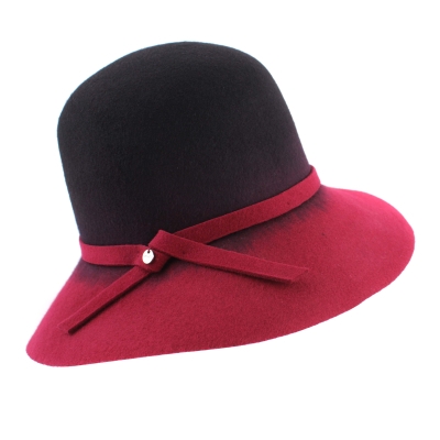 Дамска филцова шапка HatYou CF0285, Бордо