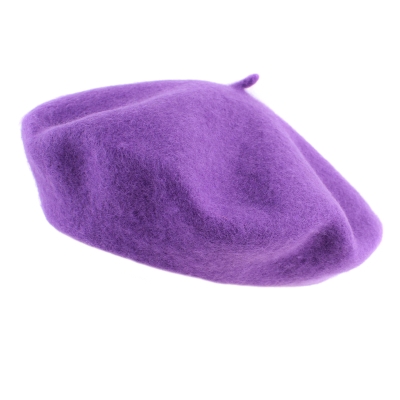 Ladies' Wool Beret HatYou CP0764, Purple