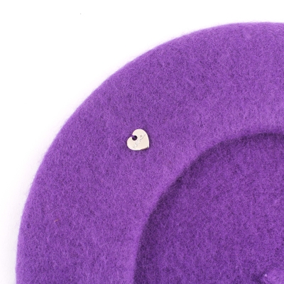 Ladies' Wool Beret HatYou CP0764, Purple