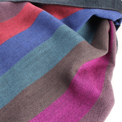 Fine wool scarf Ma.Al.Bi. MAB554 64/4, 50x180 cm, Multicolored stripe