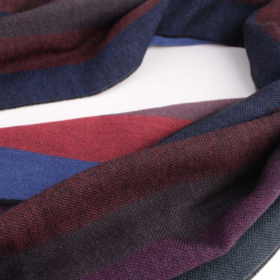 Fine wool scarf Ma.Al.Bi. MAB554 64/4, 50x180 cm, Multicolored stripe