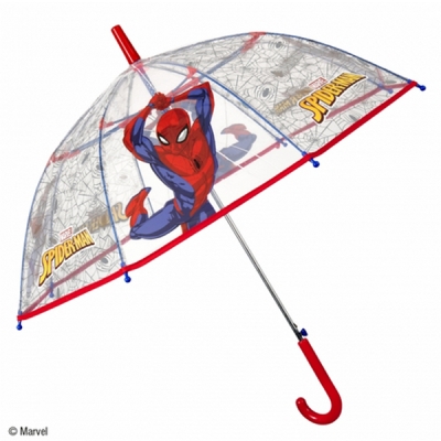 Umbrelă transparentă pentru copii Perletti Kids Spiderman 75388