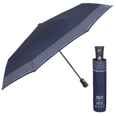 Umbrelă automată pentru bărbați Open-Close Perletti Technology 21760, Albastru inchis