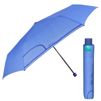 Дамски неавтоматичен Extraslim чадър Perletti Time 26296, Синьо-лилав