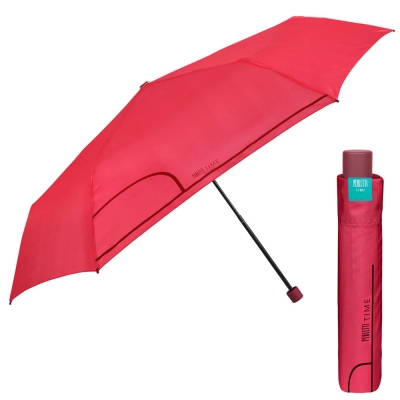 Umbrelă manuala Extraslim pentru femei Perletti Time 26296, Roșu