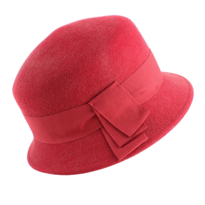 Ladies' Felt Hat HatYou CF0307, Scarlet melange