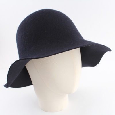 Pălărie de fetru pentru femei CF0041, Albastru închis