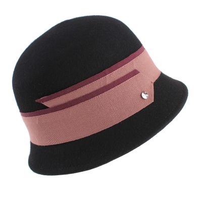 Дамска филцова шапка HatYou CF0296, Черен