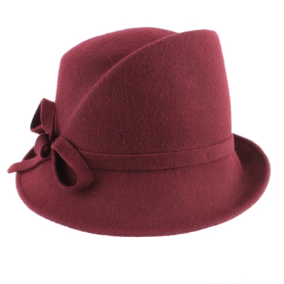 Дамска филцова шапка Fratelli Talli FT4913, Бордо