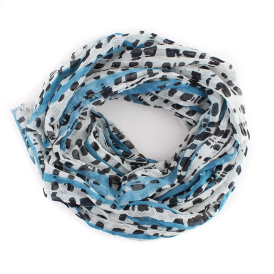 Summer cotton scarf HatYou SE0563, Blue
