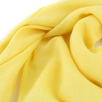 Дамски памучен шал Pulcra Nubasica 138x138 см, Жълт