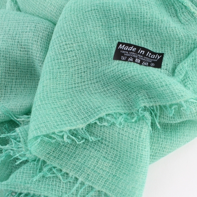 Дамски летен шал Pulcra Avatar, 90х190 см, Нефритено зелен
