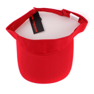 Ladies' cotton visor MESS CTM1311, Red
