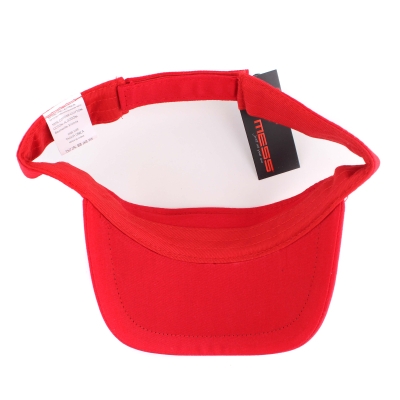 Ladies' cotton visor MESS CTM1311, Red