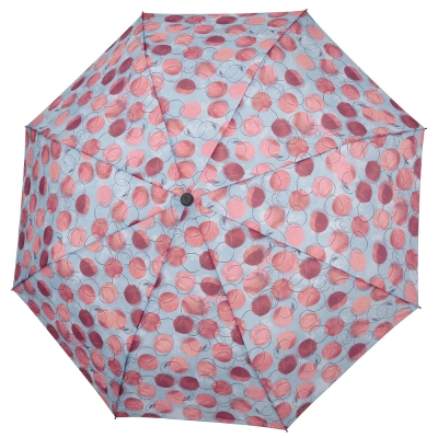 Umbrela automată Open-Close pentru femei Perletti Technology 21747, Рuncte roz