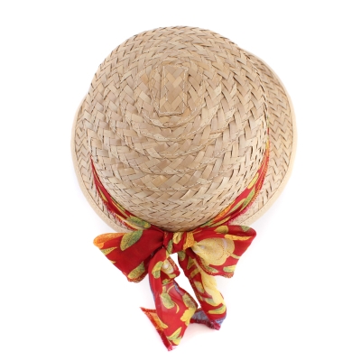 Дамска лятна сламена шапка HatYou CEP0425, Червена лента