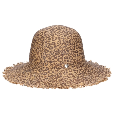 Дамска лятна широкопола шапка HatYou CEP0794, Леопард