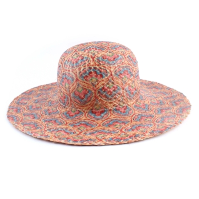Pălărie de vară cu boruri largi Raffaello Bettini RB 22/103, Multicolor