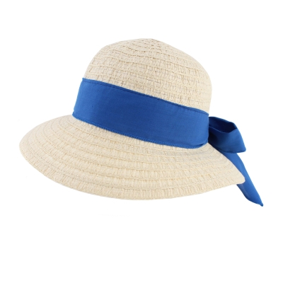 Дамска лятна шапка HatYou CEP0423, Синя лента