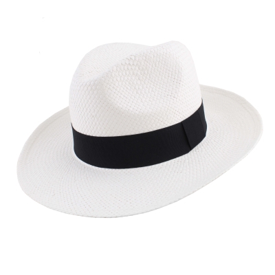Pălărie Fedora de vară Fratelli Mazzanti FM 5794, Alb