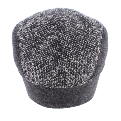Men's Wool Cap with Earmuff Granadilla JG5616, Dark Gray Melange