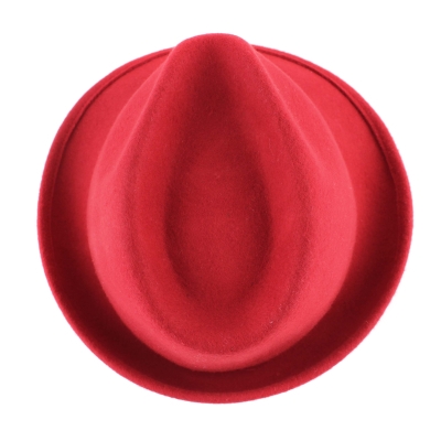 Pălărie de fetru pentru femei HatYou CF0026, Roșu