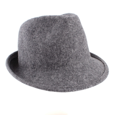 Pălărie de fetru pentru femei HatYou CF0026, Melange gri închis