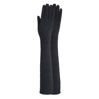 Дамски дълги ръкавици от микрофибър HatYou GL0503, Черен
