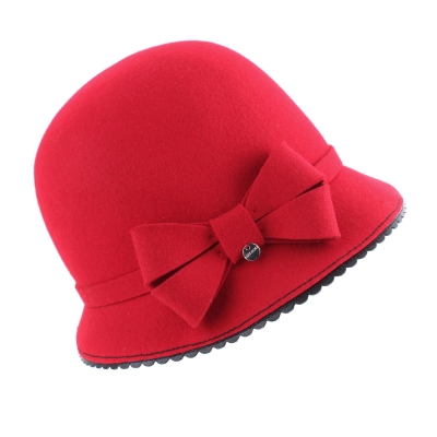 Ladies' felt hat HatYou CF0161, Red