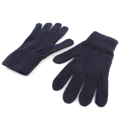 Дамски плетени ръкавици HatYou GL0012, Тъмносин