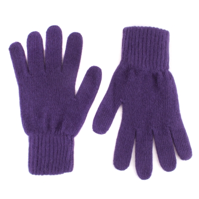 Дамски плетени ръкавици HatYou GL0012, Пурпурен