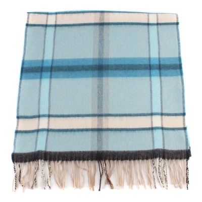 Ladies' wool scarf Pulcra Soldotna, 50x200 cm, Turquoise