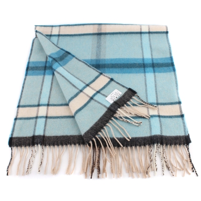 Ladies' wool scarf Pulcra Soldotna, 50x200 cm, Turquoise