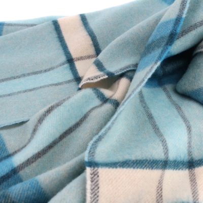 Ladies' wool scarf Pulcra Soldotna, 50x200 cm, Turquoise
