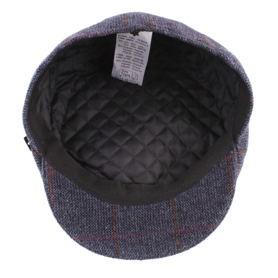 Men's wool cap Granadilla JG5618, Navy check