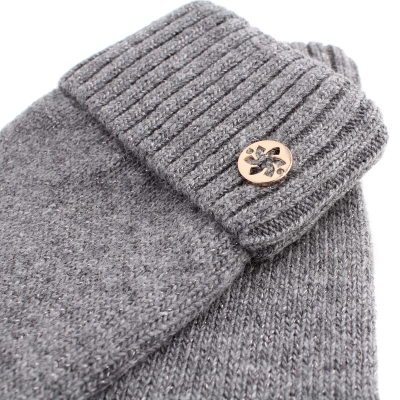 Mănuși lurex tricotate pentru femei Granadilla JG5259, Gri