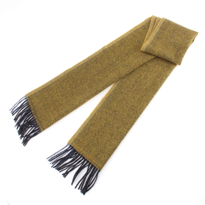 Wool scarf Ma.Al.Bi. MAB844 900A/6, 30x180 cm, Mustard