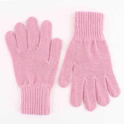 Дамски плетени ръкавици HatYou GL0012, Розов